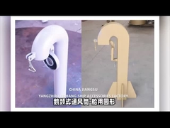 Gezenhalsventilatie met een diameter van 100 mm, rond type, met flapklep (gezenhals moet gesloten zijn)