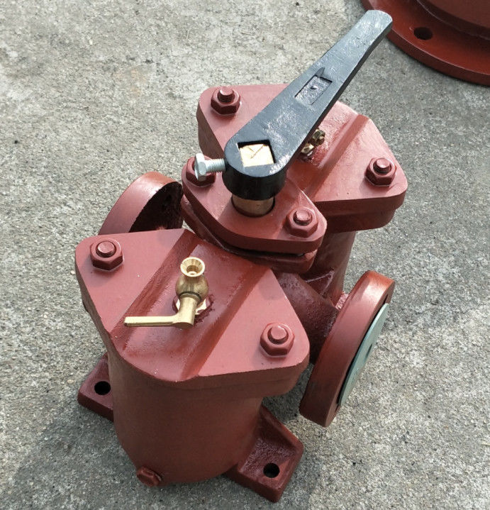 Dubbel brandstoffilter, dubbel lagedrukbrandstoffilter A4065-0,75/0,26 Cb/T425-1994 Lichaam gietijzer, filterpatroon roestvrij