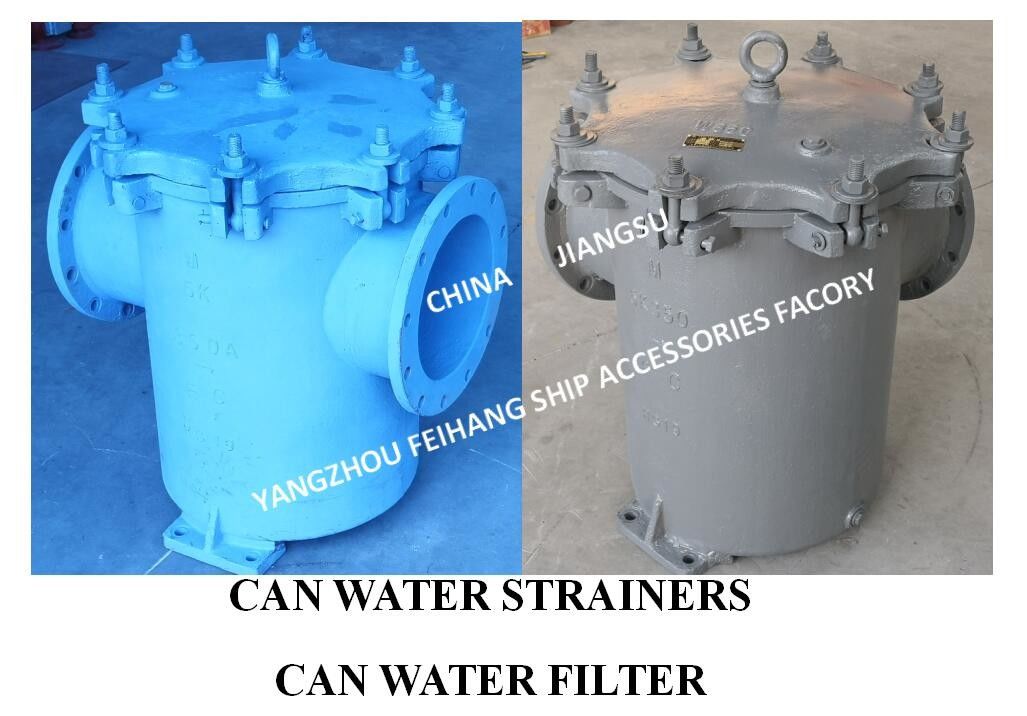 China JIS F7121 5K / 10K flenswaterfilter voor scheepsgebruik Marine kan waterfilter 5K-300A
