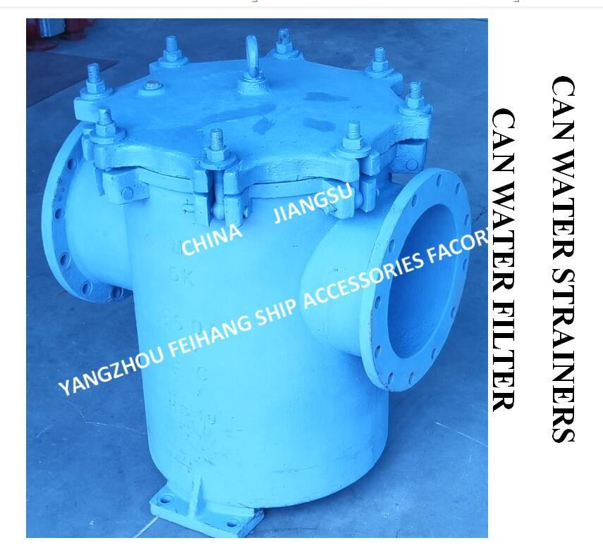 China JIS F7121 5K / 10K flenswaterfilter voor scheepsgebruik Marine kan waterfilter 5K-300A