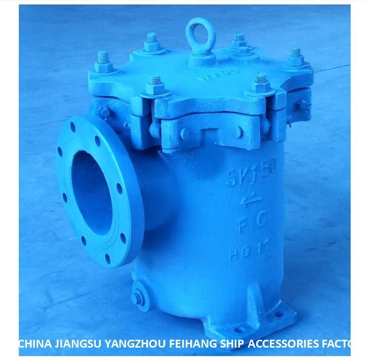 Kanwaterfilters 5k-150a Lb-type Jis F7121 5k-150a Rechte cilindrische zeewaterfilter