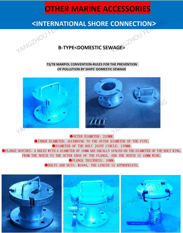 De Verbinding BJ10040 CJ/T3657-94, Internationale de Lossingsverbinding van de binnenlandse Rioleringskust van B6040 CJ/T3657-94