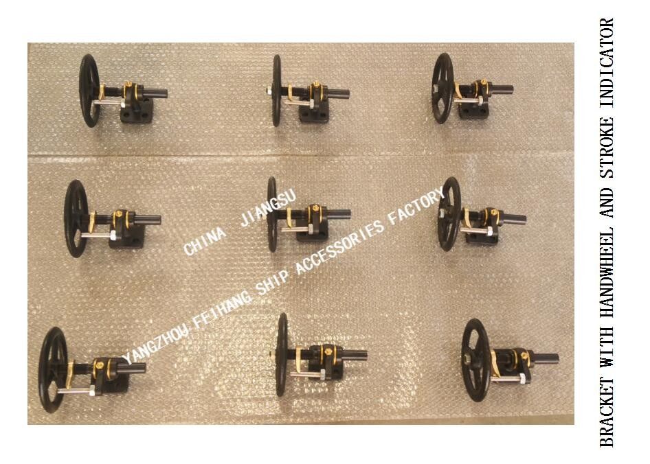Elementen van Marine Small Shaft-Driven Bicycle Device H2-27 met Handwiel en de Steun van de Reisindicator