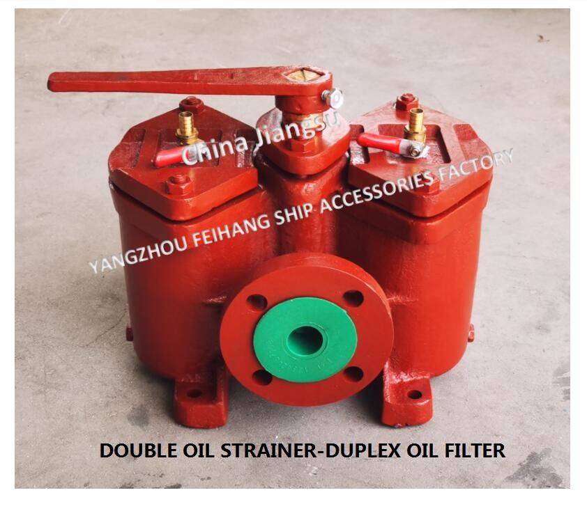 Dubbele lagedrukfilter voor ruwe olie voor olieafscheideruitlaat Model AS25-0.25/0.16 CB/T425-94 dubbele oliezeefjes