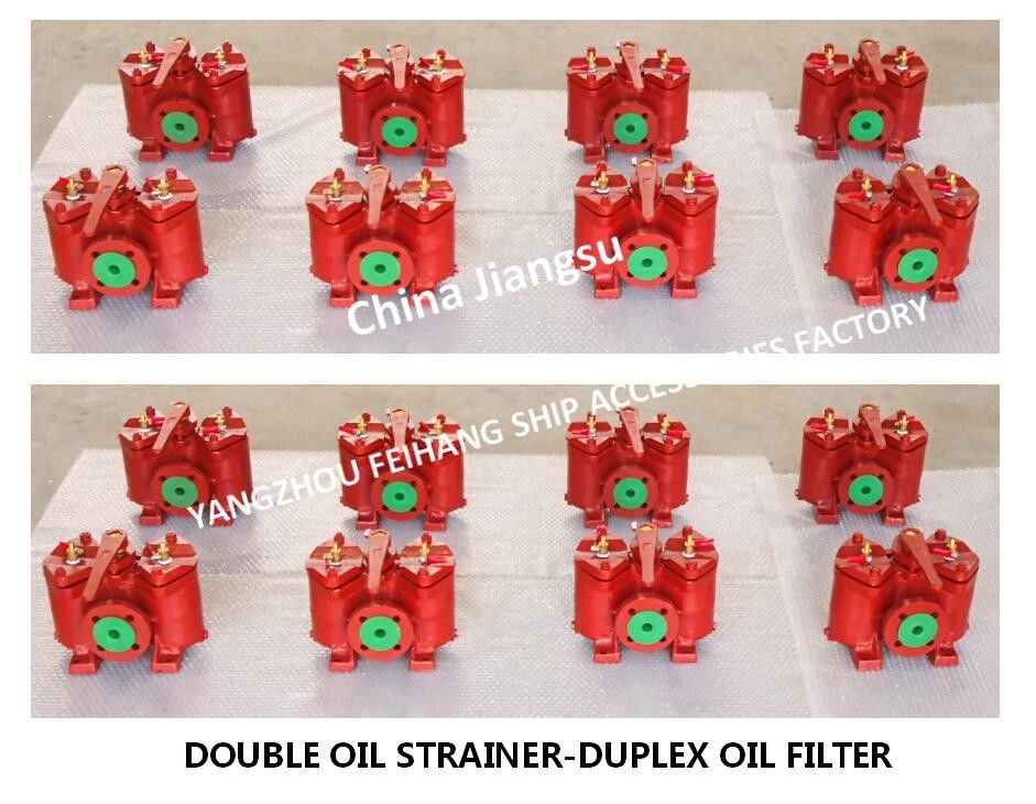 Marine Dual Low Pressure Crude-van het het LichaamsGietijzer van de Oliefilter AS25 0.4-0.22 CB/T425-1994 het Roestvrije staal van de de Filterpatroon