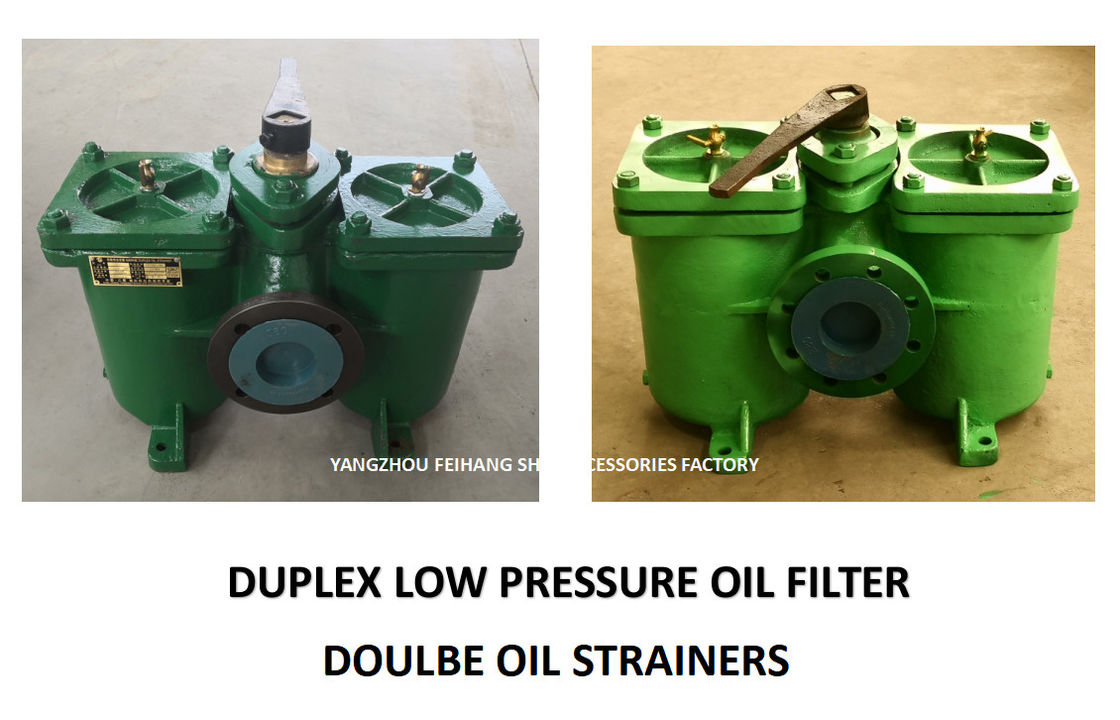 Dubbele Ruwe oliefilter voor Gietijzer van het Stookolie het Separator Ingevoerde AS80-0.16/0.09 Cb/T425-94 Lichaam