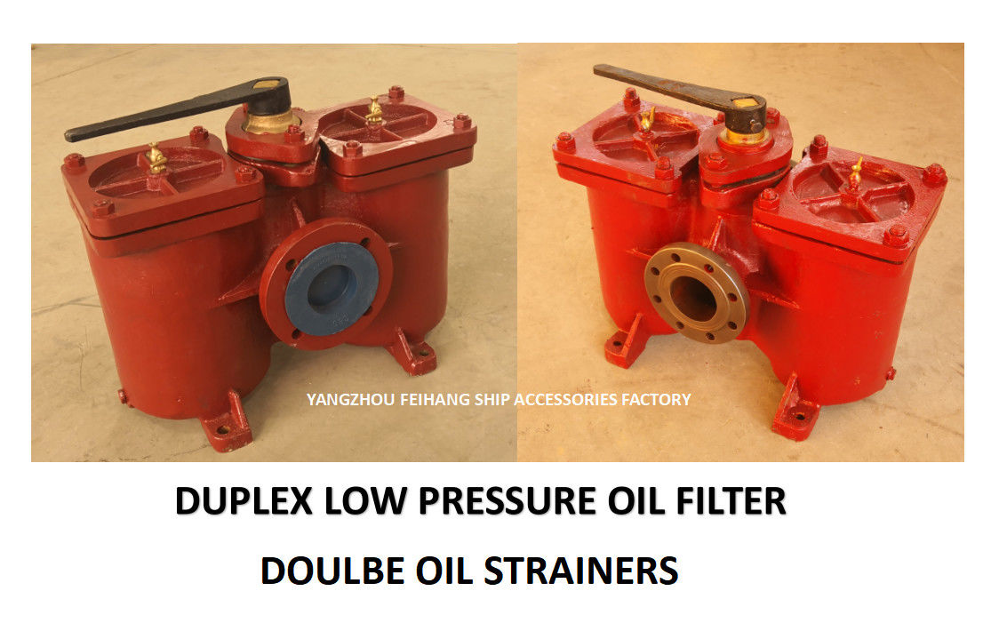 Dubbele Ruwe oliefilter voor Gietijzer van het Stookolie het Separator Ingevoerde AS80-0.16/0.09 Cb/T425-94 Lichaam