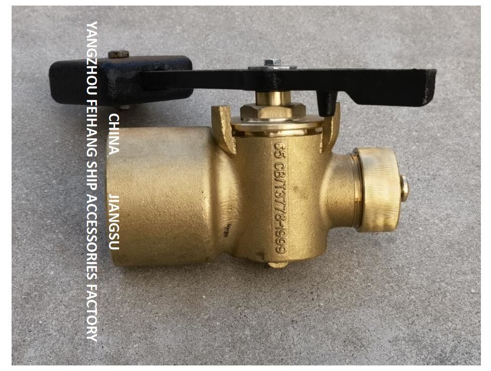 Zelf Sluitend de Klepmateriaal van fh-65A CB/T3778-1999 Marine Anchor Chain Cabin Sounding: Type van brons het Zware Hamer