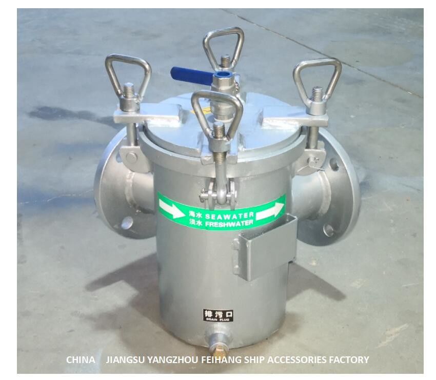 Van de de Inhamzuiging van de Zoet waterpomp van de het Waterfilter BL80 CBM1061-81 de Ruwe Filter van het het Koolstofstaal Hot-Dip Gegalvaniseerde Zeewater