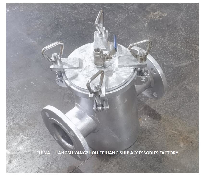 Van de het Waterfilter AS80 CB/T497 van de Koolstofstaal Hot-Dip Gegalvaniseerde Zuiging Ruwe het Zeewaterzeven
