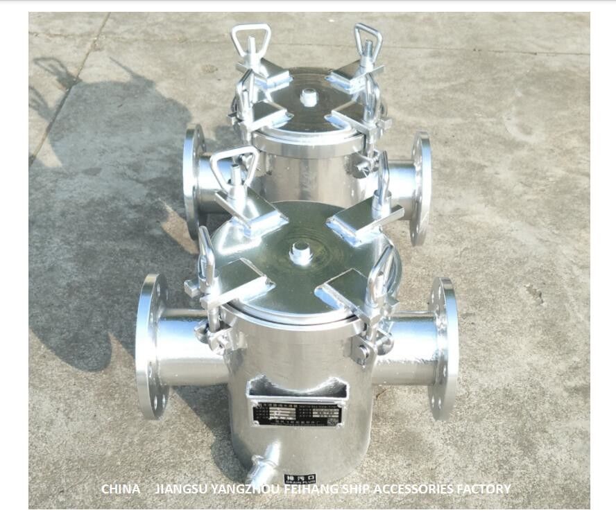 Van de het Waterfilter AS80 CB/T497 van de Koolstofstaal Hot-Dip Gegalvaniseerde Zuiging Ruwe het Zeewaterzeven
