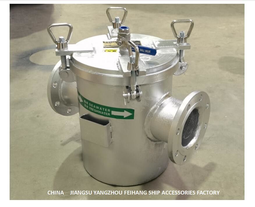 Ruwe van de het Zeewaterfilter AS100 CB/T497-2012 van de Waterfilter van het het LichaamsKoolstofstaal Hot-Dip Gegalvaniseerde de Filterpatroon Stainles