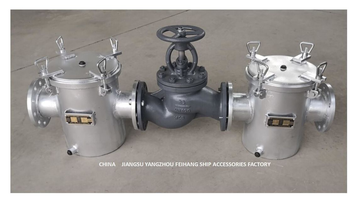 Straight-Through Ruwe het Waterfilter van AS100 CB/T497-2012, Zeewaterfilter voor de Bulkinham van de Zeewaterpomp
