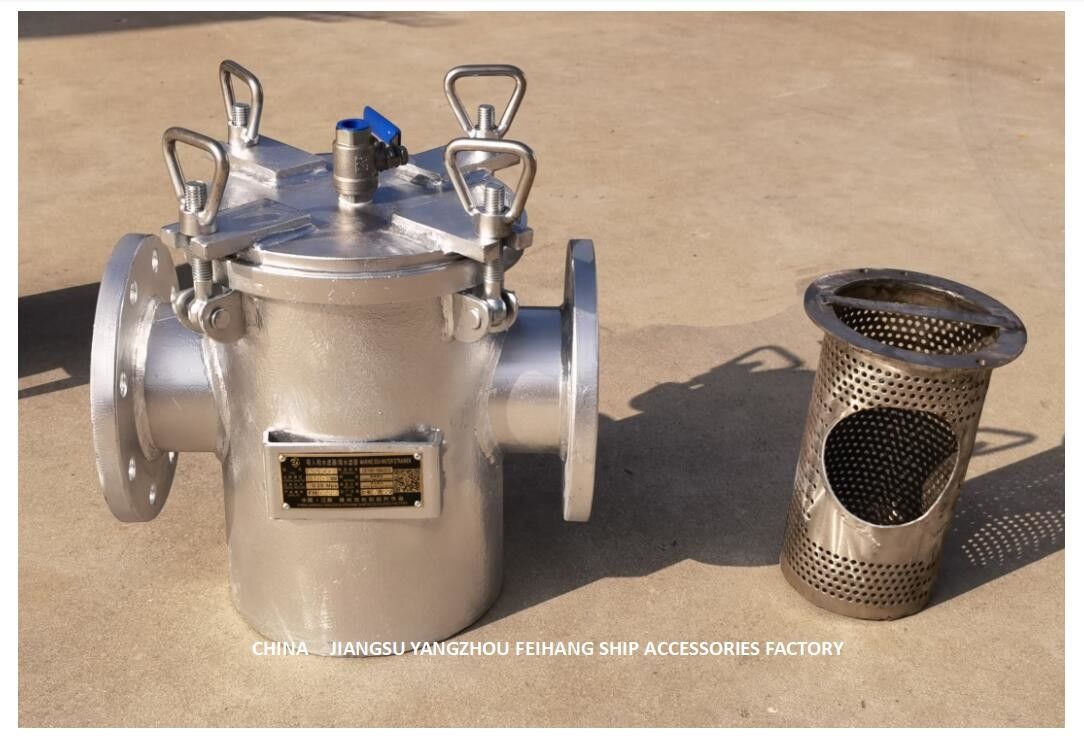 Ruwe van de het Zeewaterfilter AS100 CB/T497-2012 van de Waterfilter van het het LichaamsKoolstofstaal Hot-Dip Gegalvaniseerde de Filterpatroon Stainles