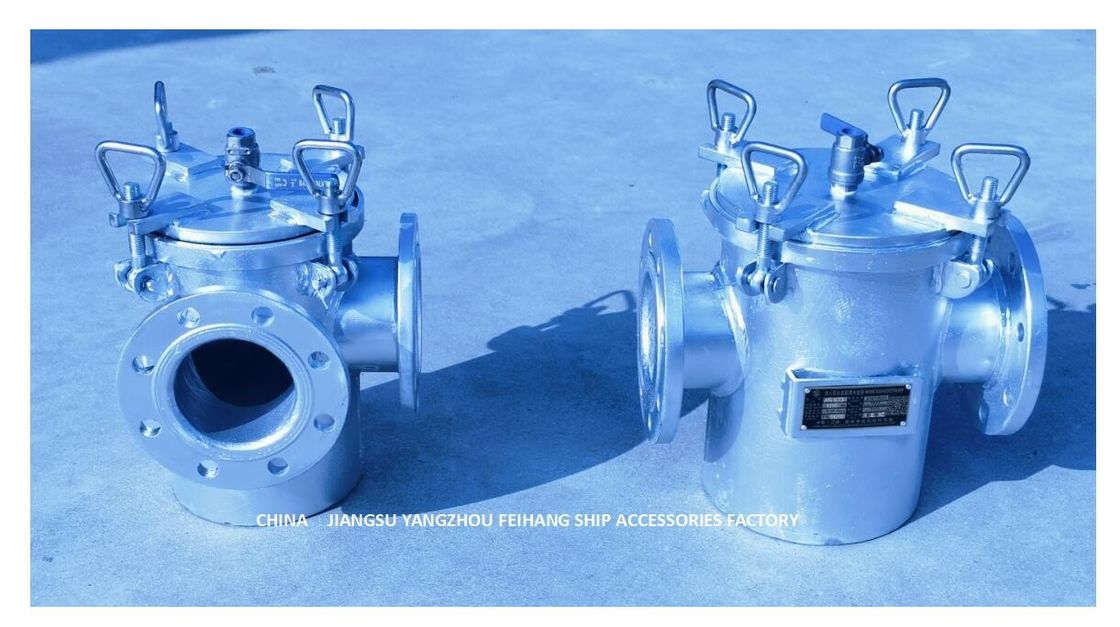 Ruwe van de het Zeewaterfilter AS100 CB/T497-2012 van de Waterfilter van het het LichaamsKoolstofstaal Hot-Dip Gegalvaniseerde de Filterpatroon Stainles
