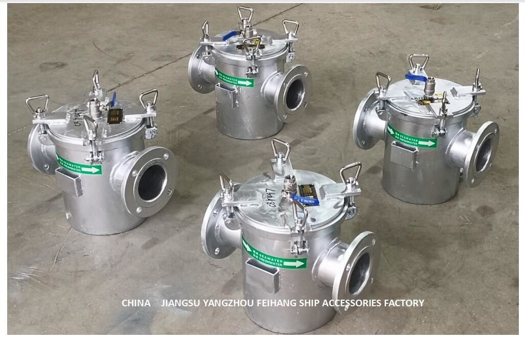 Ruwe van de het Zeewaterfilter AS100 CB/T497-2012 van de Waterfilter van het het LichaamsKoolstofstaal Hot-Dip Gegalvaniseerde de Filterpatroon Stainles