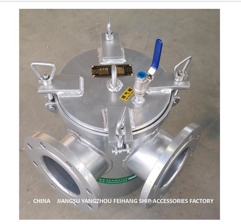 Rechte hoek Marine Coarse Water Filter, Ruwe het Waterfilter BRS125 CB/T497-2012 van de Rechte hoekzuiging