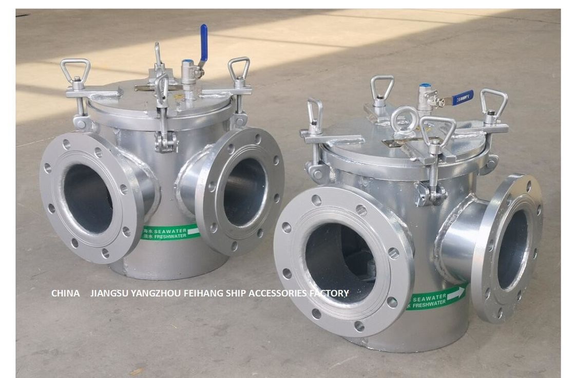 CB/T497-2012 van de het Systeemzuiging van de ballastbrandbeveiliging Ruwe het Waterfilter, van het de Pomp de Ruwe Water van de Noodsituatiebrand Filter AS125
