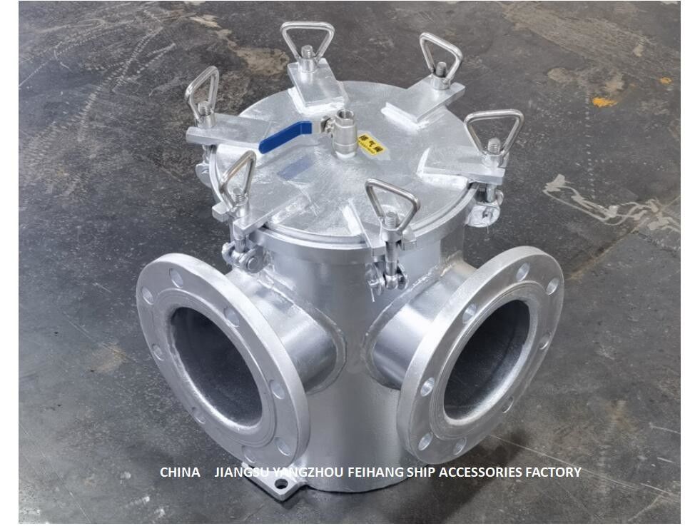De Centrale het Zoet water van BRS150 CB/T497-2012 het Koelen van het de HoekKoolstofstaal van Systeemmarine sea water filter right Hete Onderdompeling Galvaniz