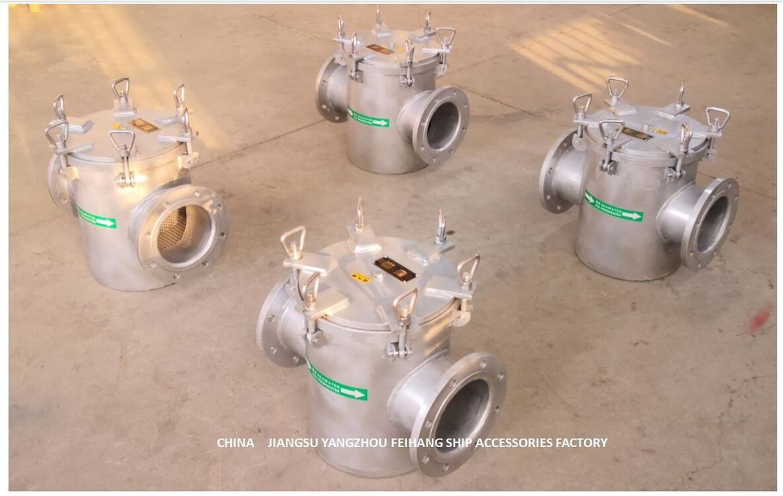 Rechtstreeks door Filter van het Zuigings de Ruwe Water voor het Bulkmateriaal van het de Inhamas150 CB/T497-2012 koolstofstaal van de Zeewaterpomp