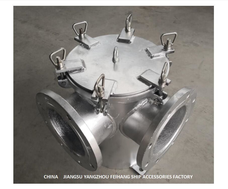 De Centrale het Zoet water van BRS150 CB/T497-2012 het Koelen van het de HoekKoolstofstaal van Systeemmarine sea water filter right Hete Onderdompeling Galvaniz