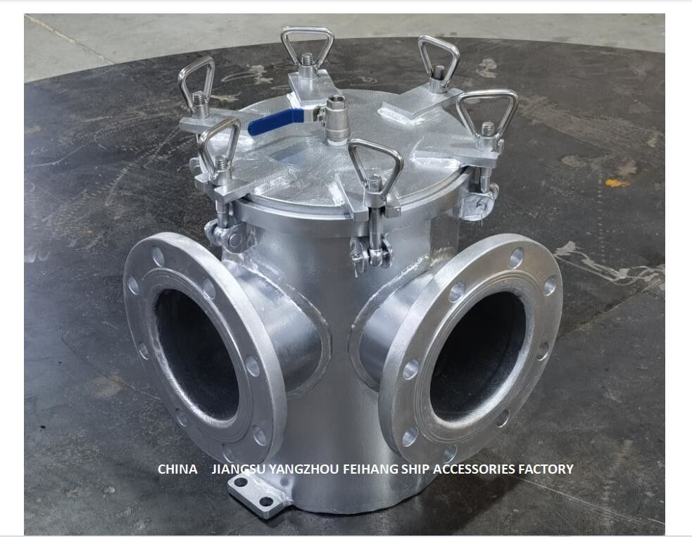 De Filter van het de Inhamzeewater van de Zoet waterpomp, Recht door het Roestvrije staalfilter van de Zeewaterfilter AS150 CB/T497-2012