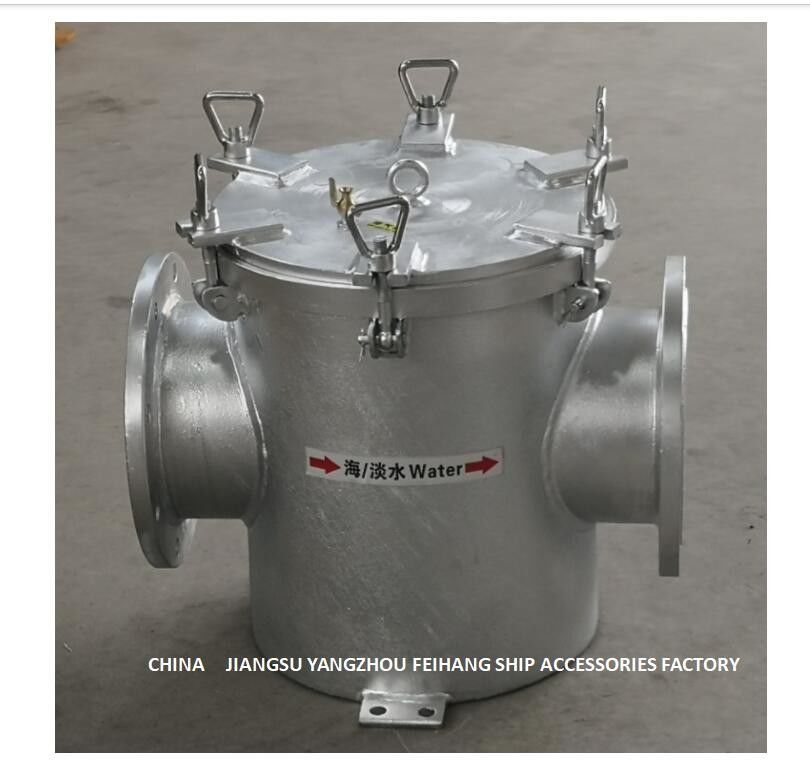 Rechtstreeks door Filter van het Koolstofstaal de Gegalvaniseerde Zeewater voor de Hulpinham van de Zeewaterpomp Modelas200 CB/T497