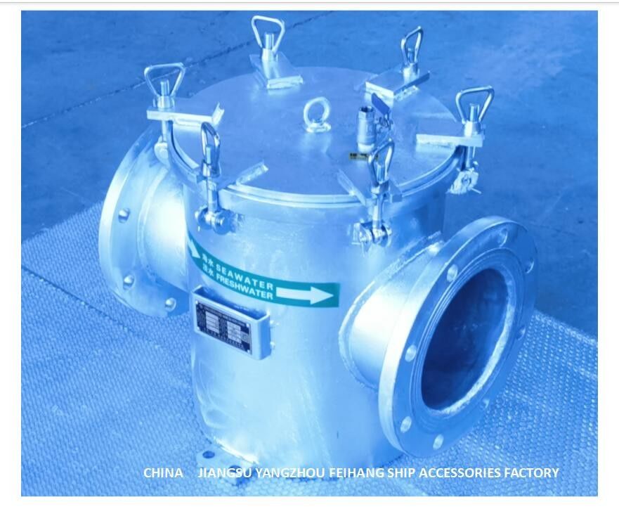Rechtstreeks door Filter van het Koolstofstaal de Gegalvaniseerde Zeewater voor de Hulpinham van de Zeewaterpomp Modelas200 CB/T497