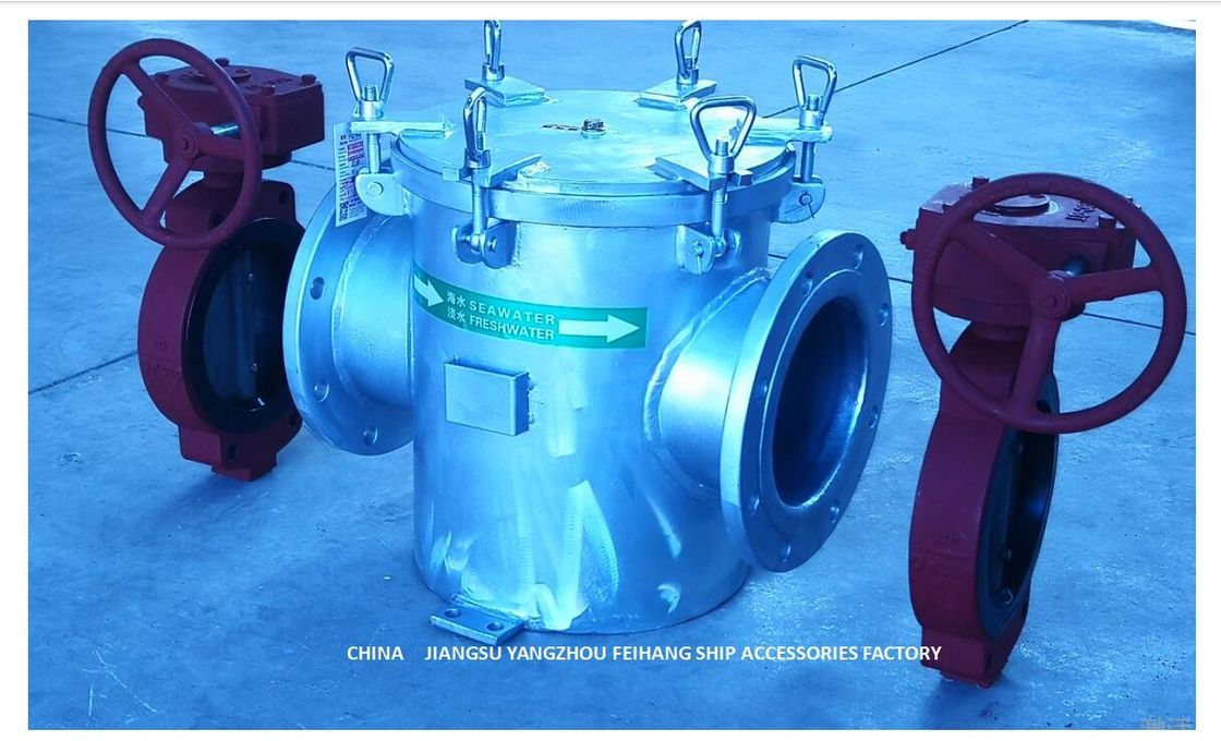 Van het het LichaamsKoolstofstaal van Marine Main Sea Water Filter A250 CB/T497 Roestvrije staal van de de Filterpatroon Hot-Dip Gegalvaniseerde