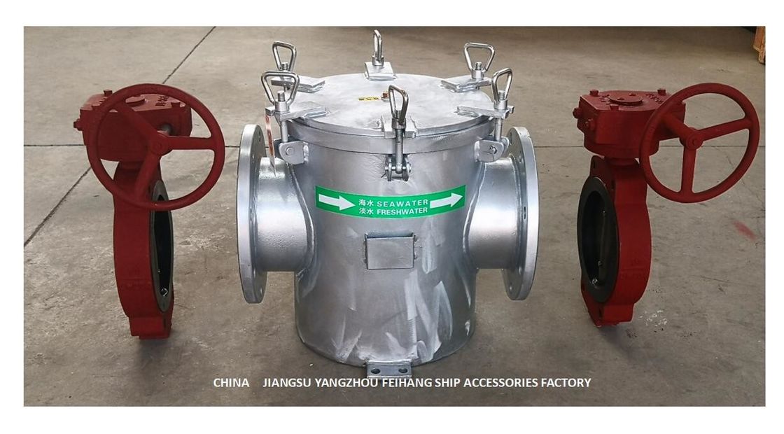 Van het het LichaamsKoolstofstaal van Marine Main Sea Water Filter A250 CB/T497 Roestvrije staal van de de Filterpatroon Hot-Dip Gegalvaniseerde
