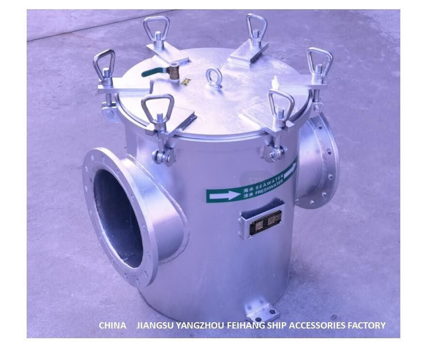 Filter van het het Koolstofstaal de Gegalvaniseerde Zeewater van AS250 CBM1061-81 voor de Hoofdinham van de Zeewaterpomp