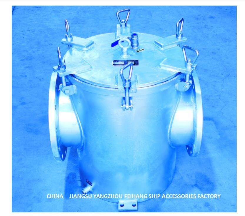 Filter van het het Koolstofstaal de Gegalvaniseerde Zeewater van AS250 CBM1061-81 voor de Hoofdinham van de Zeewaterpomp