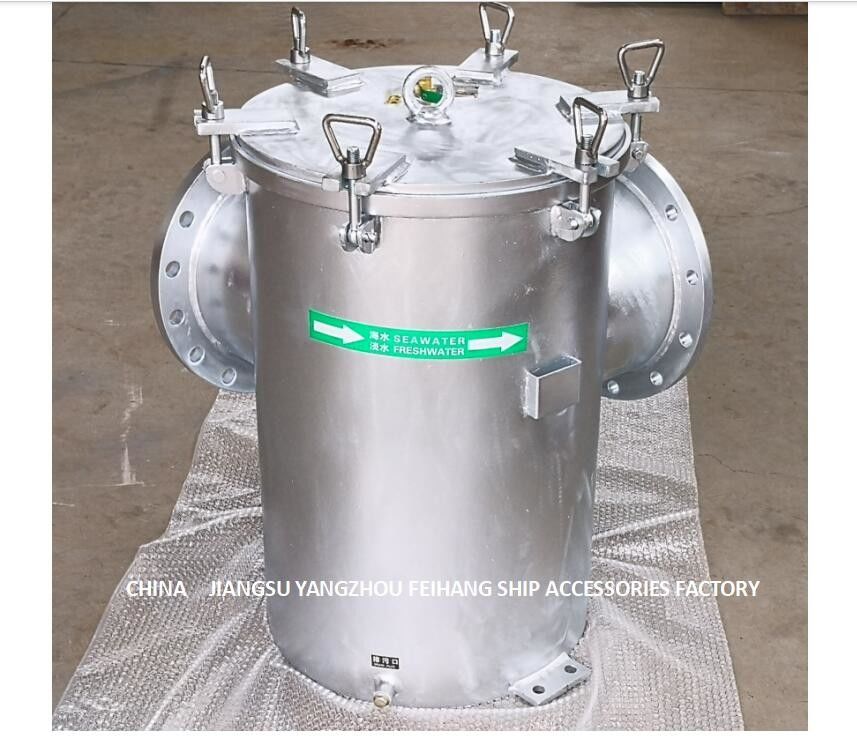 Zeewaterfilter voor Laag Onderzee van de het Koolstofstaal Gegalvaniseerd Filter van GateBody de Cilinderroestvrij staal BL350 Cb/T497-2012