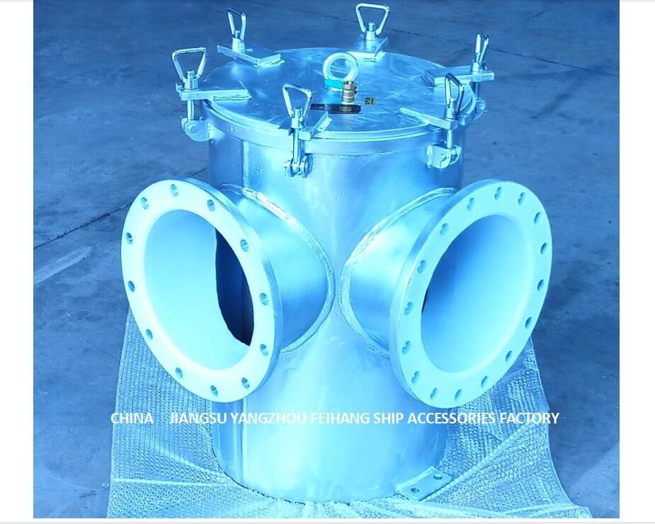 Zeewaterfilter voor Laag Onderzee van de het Koolstofstaal Gegalvaniseerd Filter van GateBody de Cilinderroestvrij staal BL350 Cb/T497-2012