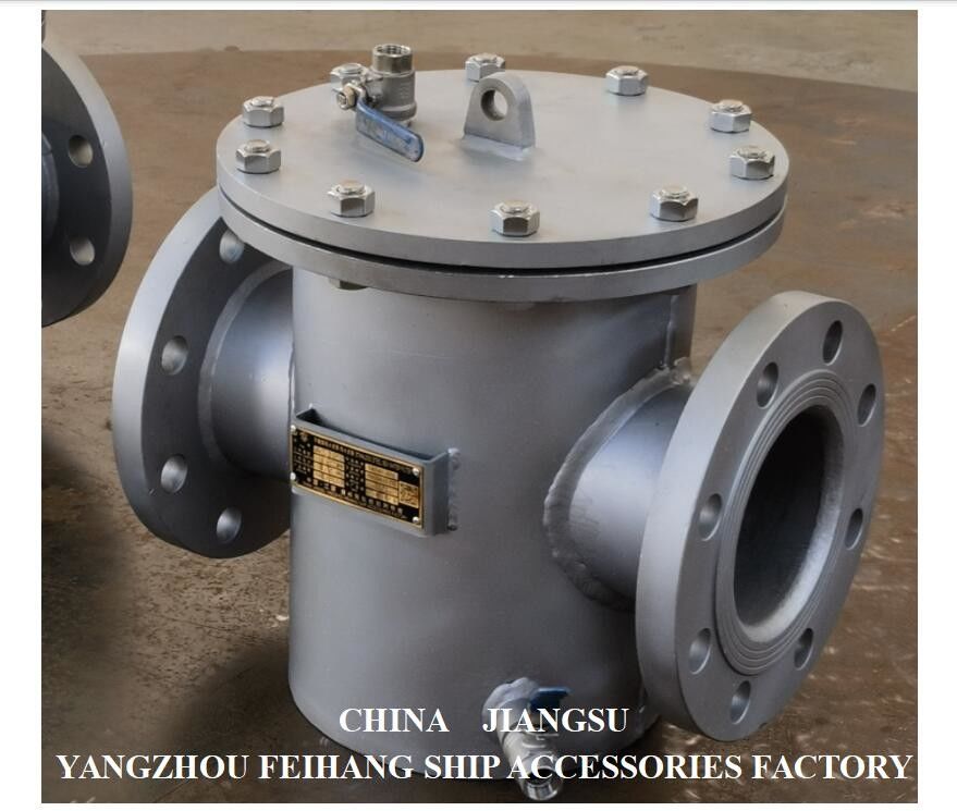 Straight Through Type Filter voor zeewater uit roestvrij staal AS125 PN1.0 CB/T497-2012 Mesh 150um