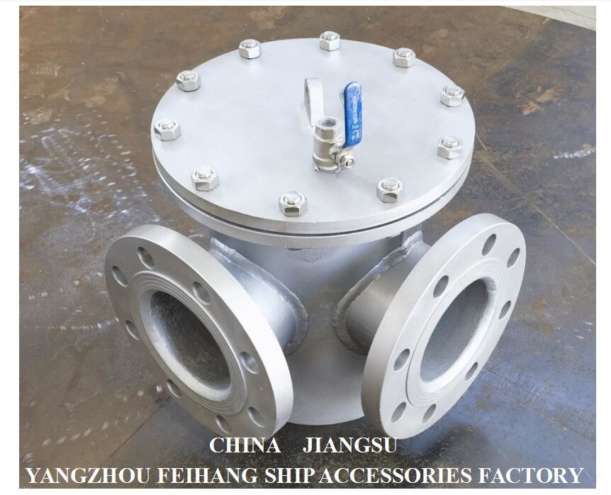 SS316L Zeewaterstrainer BLS125 PN1.0 CB/T497-2012 voor de inlaat van zeewaterpompen