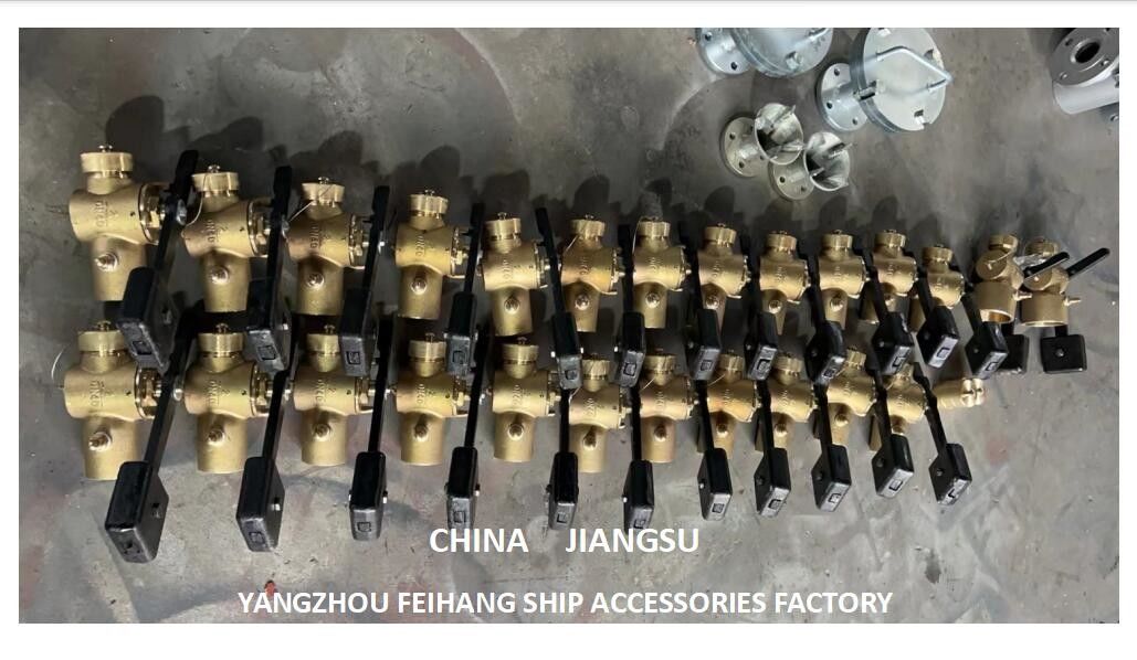 Messing of brons en klank zelf sluiten klep assemblage met verpakking export pakket