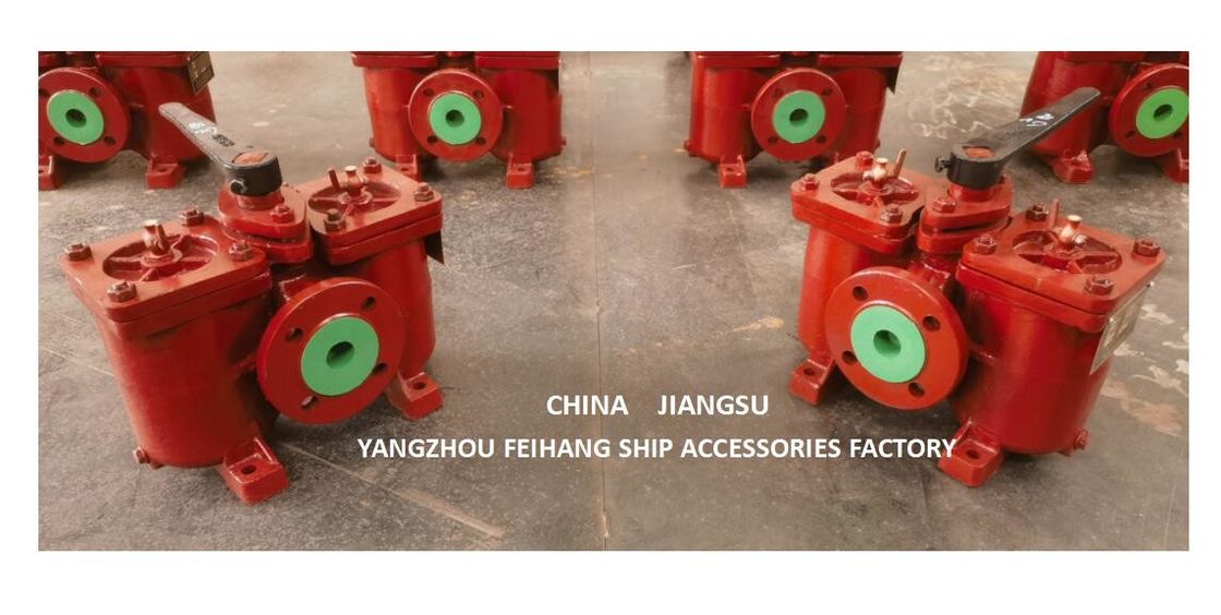 Duurzaam gietijzeren flensfilter duplex oliezuiger geschikt voor 0,5mpa drukbereik model As50 Cb/T425