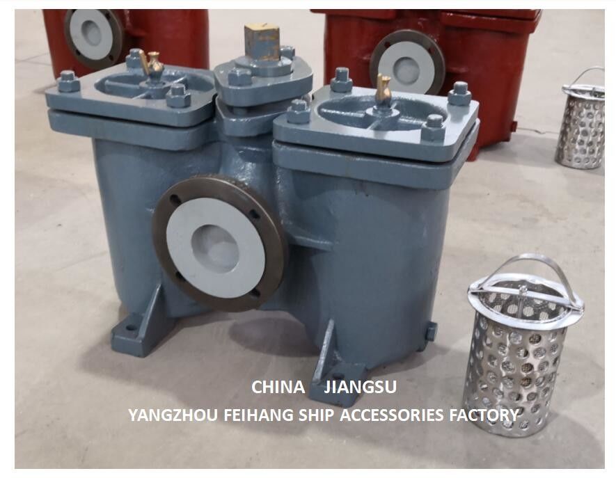 Duplex strainer model:AS50-0.40/0.22 Cb/T425-94 Voor zuigfilter met smeeroliepomp