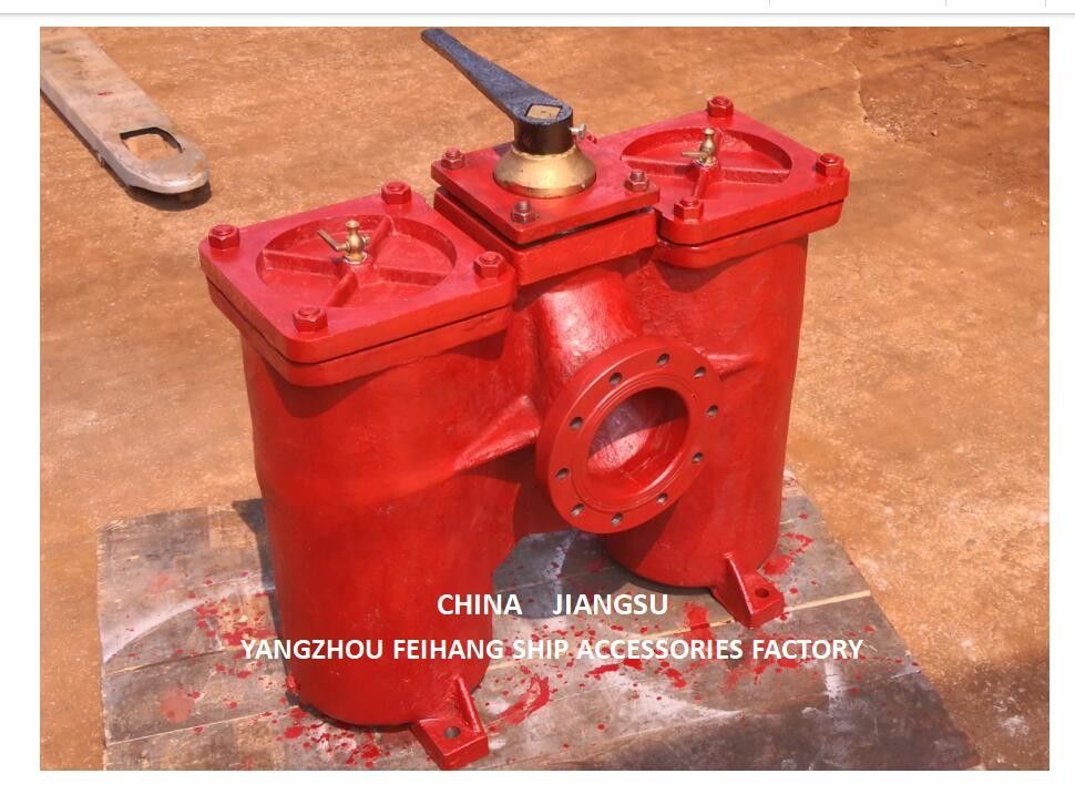 Duplex strainer model:AS50-0.40/0.22 Cb/T425-94 Voor zuigfilter met smeeroliepomp