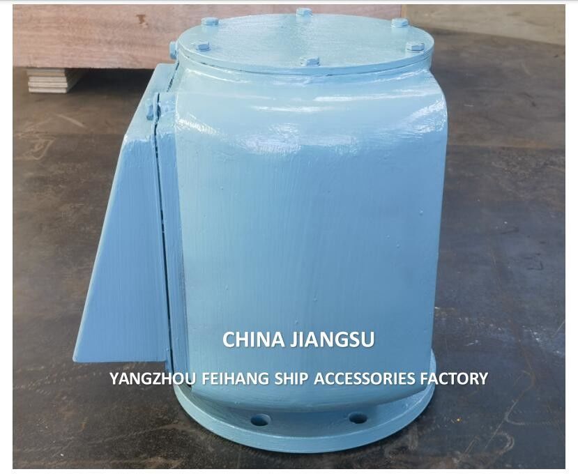 Gegote flens M4 type ballasttank ademend kapje (met vuurnet) Materiaal Gegote ijzer, ventilatiehoofd Grootte FKM-100A