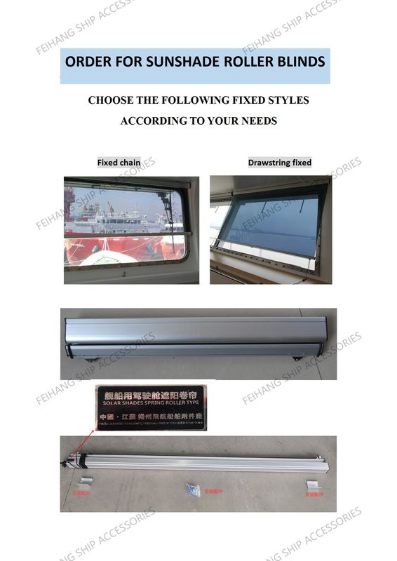 Marine Solar Shades Spring Roller Type IMPA150721 De automatische positionering en werking van de lente zijn handig