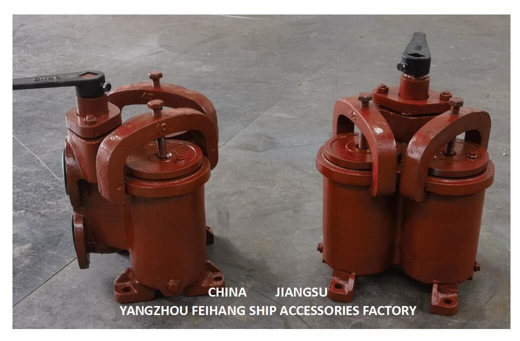 JIS 5K-25-100A DUPLEX OIL STRAINER ((U-TYPE) en kleine dubbele OIL STRAINER ((U-TYPE))