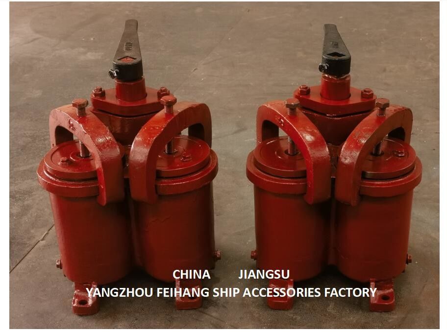 JIS 5K-25-100A DUPLEX OIL STRAINER ((U-TYPE) en kleine dubbele OIL STRAINER ((U-TYPE))