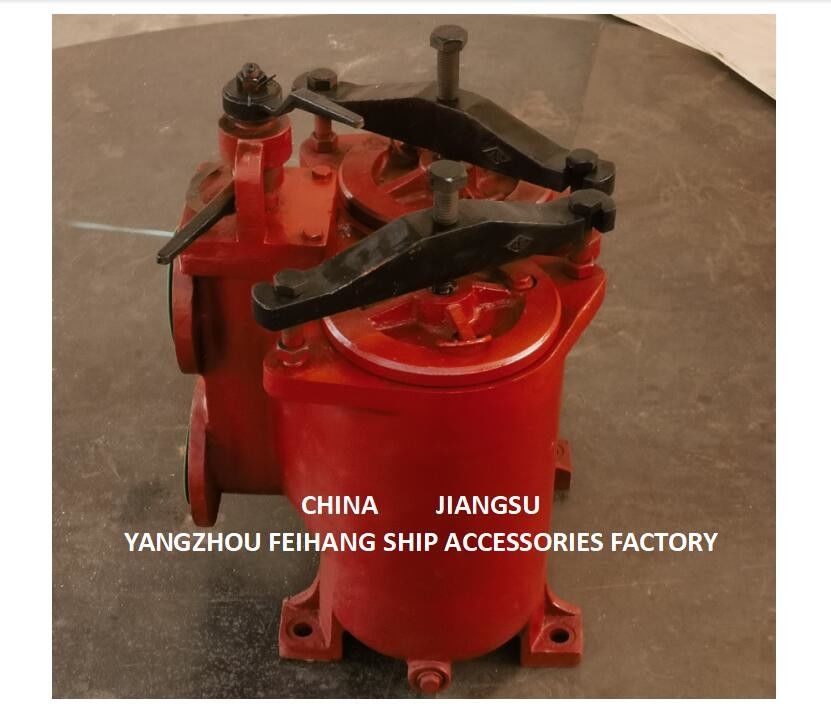 JIS 5K-80A DUPLEX OIL STRAINER ((U-TYPE) & DUPLEX OIL STRAINES MODEL 5K-80A JIS F7202