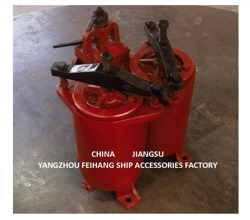 JIS 5K-80A DUPLEX OIL STRAINER ((U-TYPE) & DUPLEX OIL STRAINES MODEL 5K-80A JIS F7202