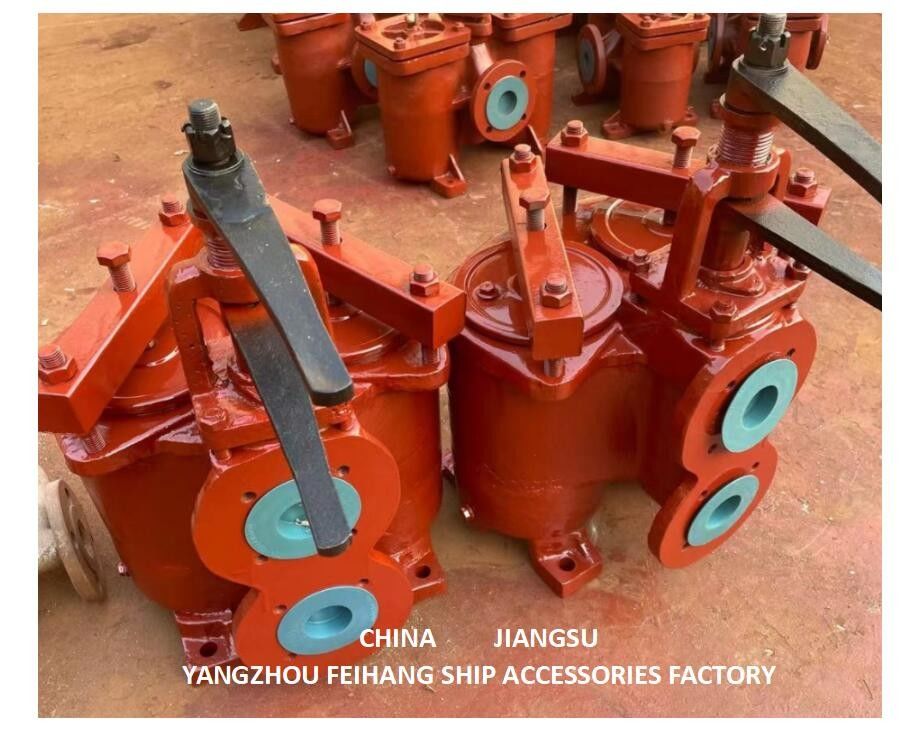 CHINA MARINE DUPLEX OIL STRAINER ((U-TYPE) 5K-50A & DUPLEX OIL STRAINES 5K-50A CBM1132-82