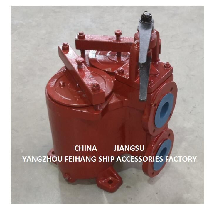 JIS 5K-80A DUPLEX OIL STRAINER ((U-TYPE) & DUPLEX OIL STRAINES MODEL 5K-80A JIS F7202