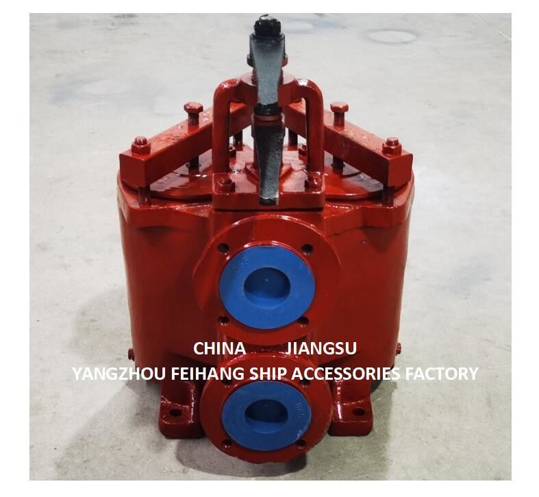 JIS 5K-80A DUPLEX OIL STRAINER ((U-TYPE) & DUPLEX OIL STRAINES MODEL 5K-80A JIS F7202