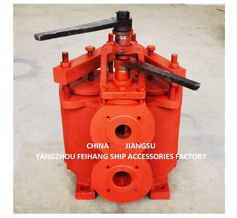 JIS 5K-65A DUPLEX OIL STRAINER ((U-TYPE) & DUPLEX OIL STRAINES MODEL 5K-65A JIS F7202